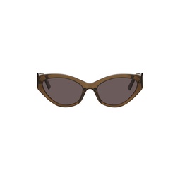 Gray Cat Eye Sunglasses 241342M134080