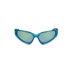 Blue Cat Eye Sunglasses 241342M134044