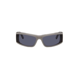 Gray Rectangular Sunglasses 241342M134053