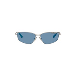 Silver Cat Eye Sunglasses 232342F005040