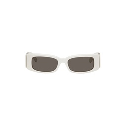 White Max Rectangle Sunglasses 232342M134022