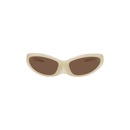 Beige Skin Cat Sunglasses 232342M134007