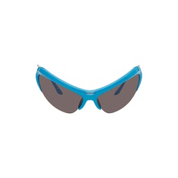 Blue Wire Cat Sunglasses 241342M134030