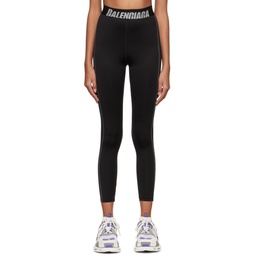 Black Athletic Cut Leggings 222342F531003