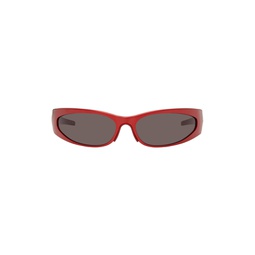 Red Wraparound Sunglasses 241342M134071