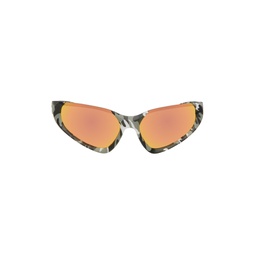 Gray Camouflage Sunglasses 232342M134087