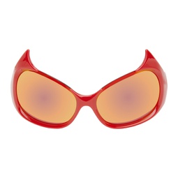 Red Gotham Cat Sunglasses 241342F005025