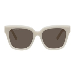 White Square Sunglasses 241342F005040
