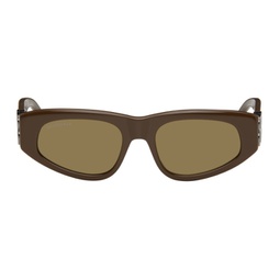 Brown Dynasty D-Frame Sunglasses 241342F005035