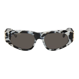 Black & White Dynasty D-Frame Sunglasses 241342F005061