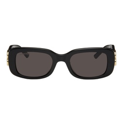 Black Everyday Rectangular Sunglasses 241342F005015