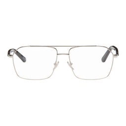 Silver Aviator Glasses 241342M133004