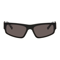 Black Rectangular Sunglasses 241342M134052