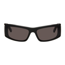Black Rectangular Sunglasses 241342M134055