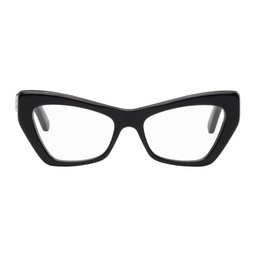 Black Cat-Eye Glasses 241342M133012