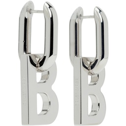 Silver B XL Earrings 222342F022010