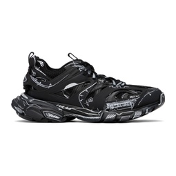 Black & White Track Sneakers 232342M237000
