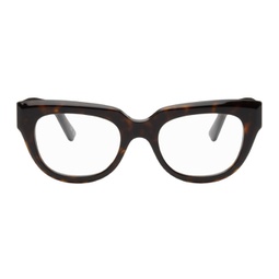 Tortoiseshell Squre Glasses 231342M133003