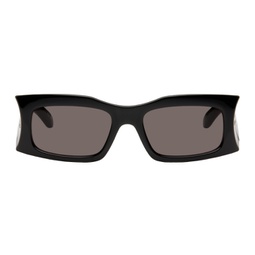 Black Rectangular Sunglasses 241342M134058