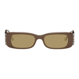 Brown Dynasty Sunglasses 241342M134098