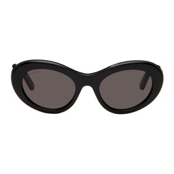 Black Oval Sunglasses 241342M134087