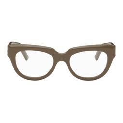 Taupe Square Glasses 231342M134094