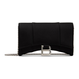 Black Hourglass Wallet On Chain Bag 241342F048007