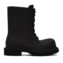Black Steroid Boots 241342M255001