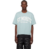 Blue St Moritz T Shirt 231938M213002