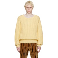 Yellow Crewneck Sweater 231938M201007