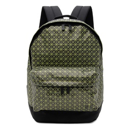 Green   Black Daypack Reflector Backpack 241730M166001