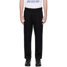 Black One Point Trousers 231546M191001