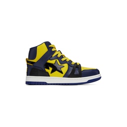 Yellow   Navy Sta 93 Hi Sneakers 231546M237034