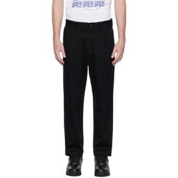 Black One Point Trousers 231546M191001