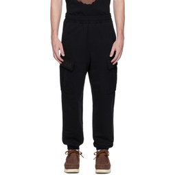 Black Relaxed Fit Cargo Pants 231546M190000