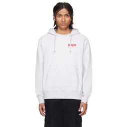 Gray Pullover Hoodie 232546M202014