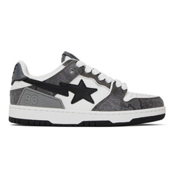 Black & Gray Sk8 STA #1 Sneakers 232546M237041