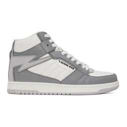 Gray & White STA 88 Mid #1 M1 Sneakers 232546M236001