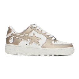 White & Gold STA #4 Sneakers 232546F128018