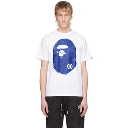 White Hexagram Big Ape Head T-Shirt 241546M213155