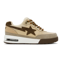 Beige & Brown Road Sta #1 Sneakers 232546F128004