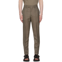 Taupe Capovae Oliver Trousers 222313M191005