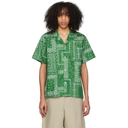 Green Bandana Shirt 231059M192007