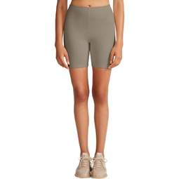 womens ribbed fitted shorts