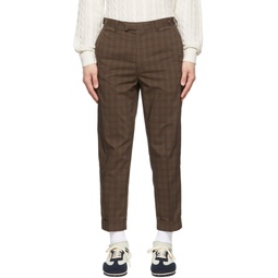 Brown Polyester Trousers 221398M191008