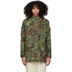 Khaki Camouflage Jacket 231398M180005