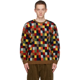 Multicolor Check Sweater 232398M201009