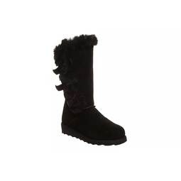 Bearpaw Womens Genevieve Water Resistant Fur Boot - Black