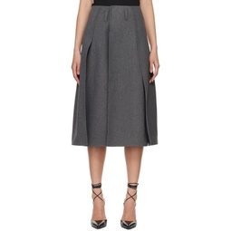 Gray Serra Midi Skirt 241868F092001