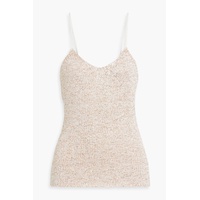Sadie sequined crochet-knit camisole